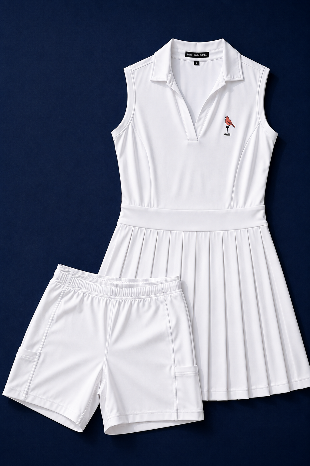 Bubs & Birdie Performance Golf Dress – White