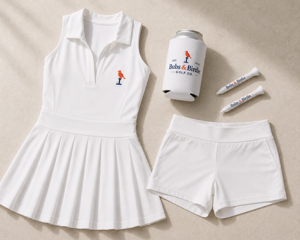 Bubs & Birdie Performance Golf Dress – White
